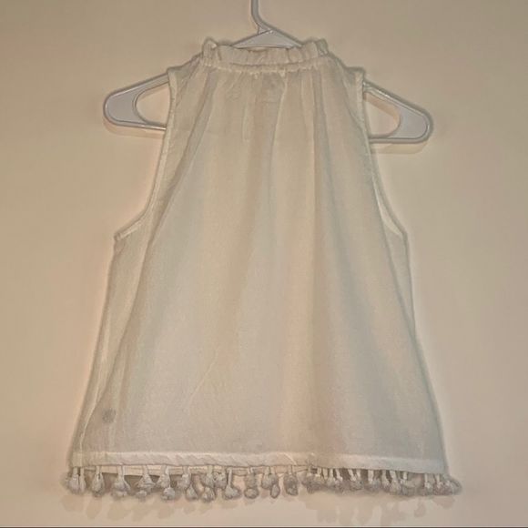 Sun & shadow tassel top white sleeveless 8114 new - Picture 10 of 10